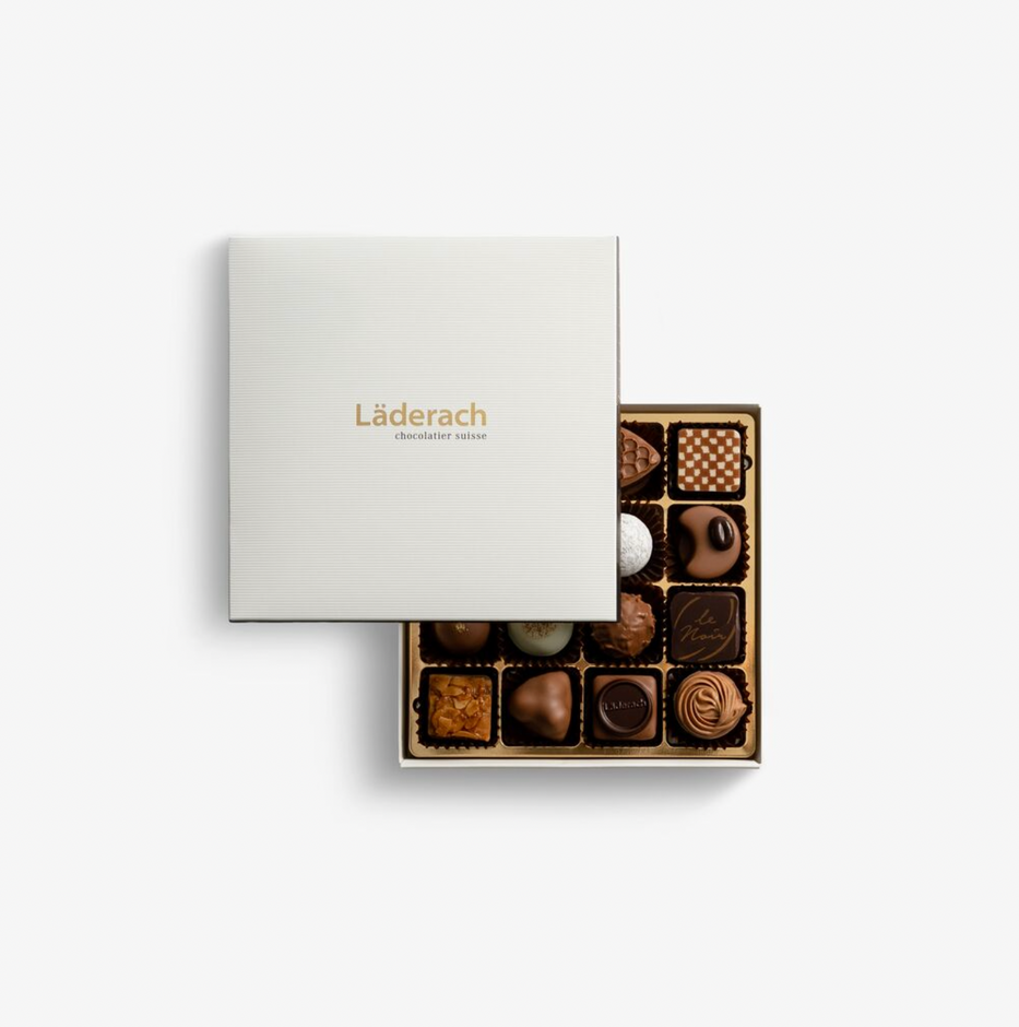 16 Assorted Praline Chocolates Laderach Jordan