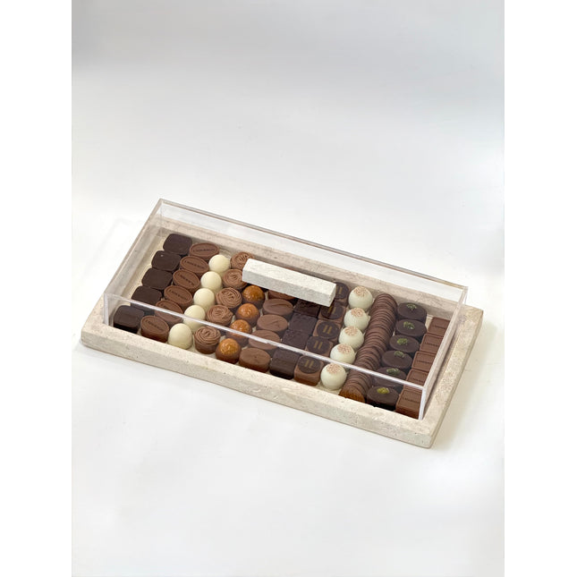 Travertine Tray - Pralines