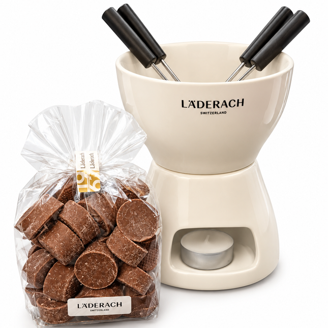 Chocolate Fondue Set with Couverture