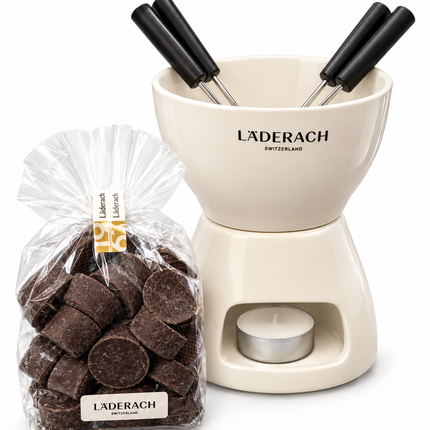 Chocolate Fondue Set with Couverture